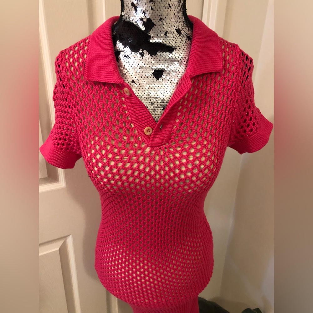 DSQUARED2- NEW!! AUTHENTIC! Pink Crotchet Dress
